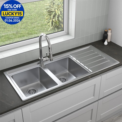 Stainless steel double - 2, bowl
