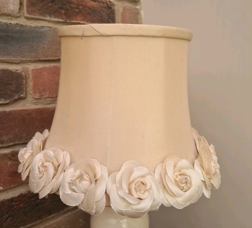 Vintage lamp shade gold shabby - shade,