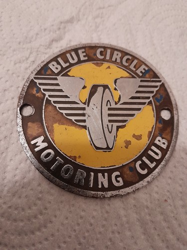 Blue circle cement motoring - circle,