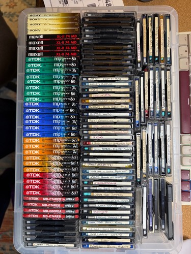 X105 job lot minidiscs - lot,