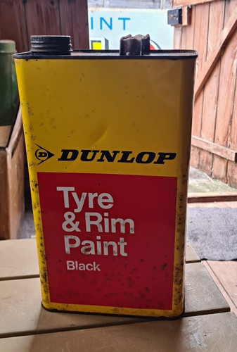 Vintage 1960s dunlop tyre - 1960s,