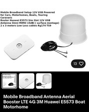 Huawei E5573BS-322 MiFi Mobile Broadband Router 4G WiFi & Leads 