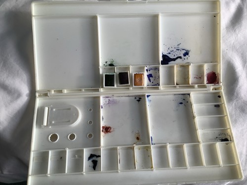 Artist folding paint palette - artist,