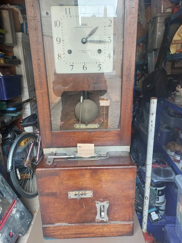 Antique clocking machine - clocking,