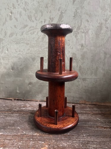 Victorian wooden cotton bobbin - victorian,
