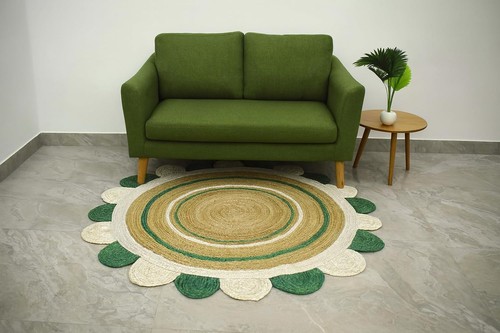 Rug round carpet living - round, room