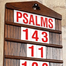 PSALMS - Church Hymn Board