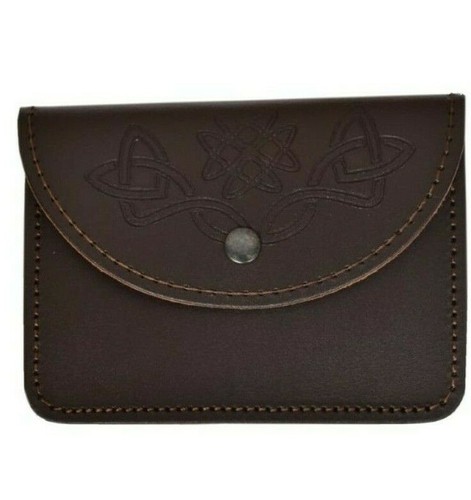 Brown kilt belt - pouch, with