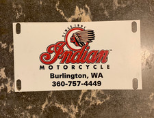 Indian motorcycle dealer plate