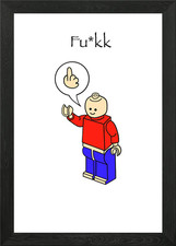Lego Figure Middle Finger