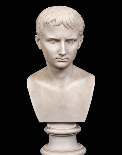Large 19th century marble - 19th, bust