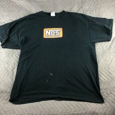 Nos Energy Drink Shirt Mens XL Short Sleeve Graphic Tee Gildan Black