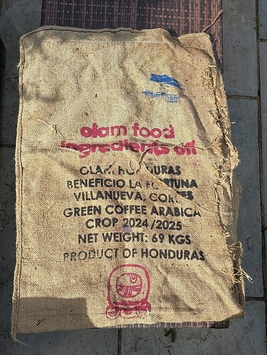 Jute coffee sack empty opened - jute,