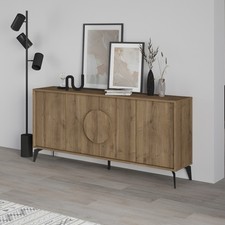GORA Console 180 cm – Modern 4 Door Sideboard Cabinet for Living Room Storage