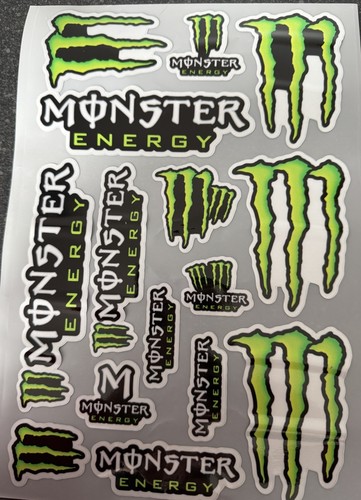 Monster energy sticker - a4,