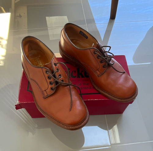Tricker brown leather derby - leather,