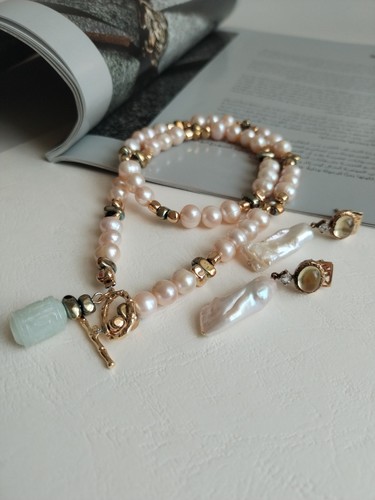 Handmade pearl hematite jade - pearl,
