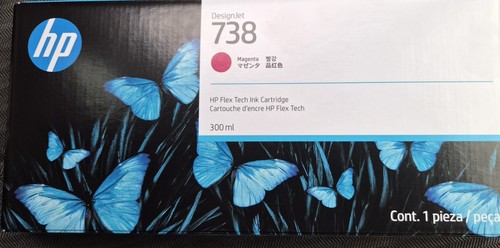 738 300ml magenta designjet - 738,