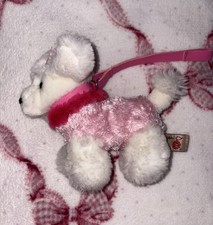 Simply Soft Toy Plush Dog Pink
