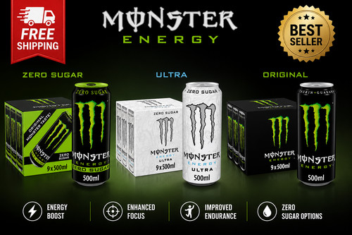 Monster energy drink - monster, 500