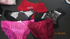 JOB LOT  5  PAIRS  VINTAGE  KNICKERS SIZE  10/12               C 17