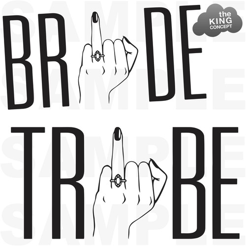 Bride tribe iron tshirt - iron, on