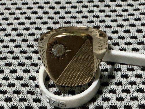 Mens solid 9ct - mens, signet
