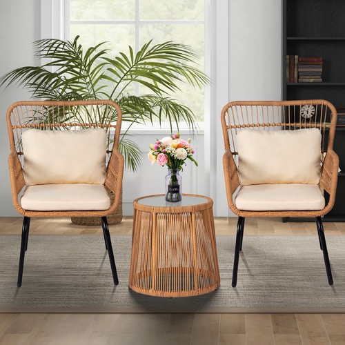 3piece rattan outdoor