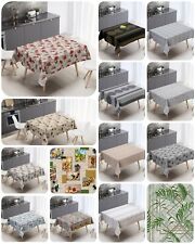 Wipe Clean PVC Tablecloth  VINYL Table Cloth Table Protector Waterproof