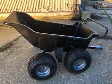 Heavy duty ATV Tipping Trailer 4 and 2 wheeled Farming Equestrian, 1200lb 540kg