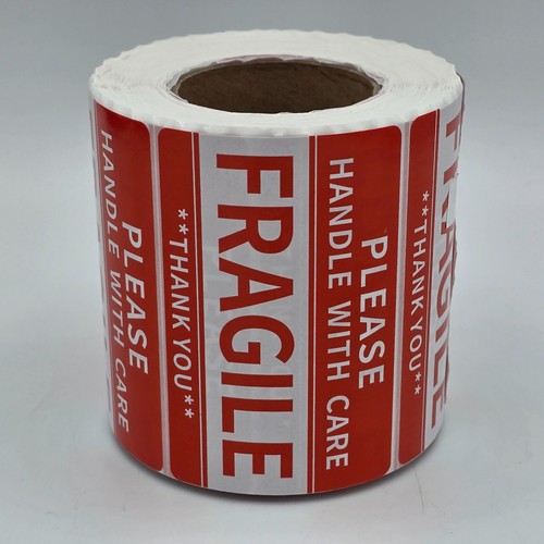 Fragile stickers 50x76mm - stickers,