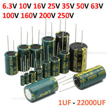 Electrolytic Capacitor Radial 6.3V 10V 16V 25V 35V 50V 63V - 250V, 1UF - 22000UF