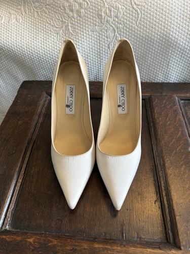 Jimmy choo white - jimmy, satin