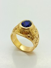 9ct Yellow Solid Gold Blue