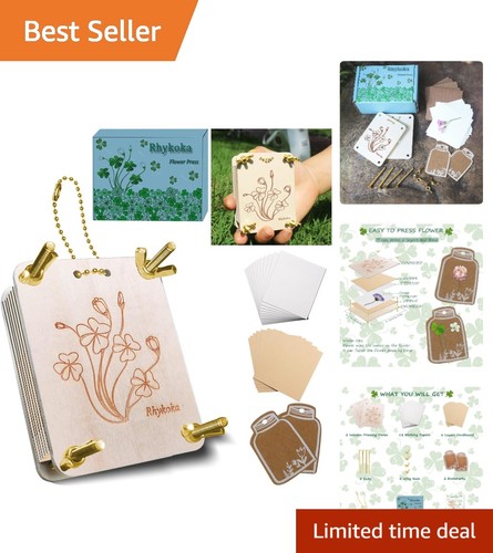 Mini pocket flower press kit - flower,
