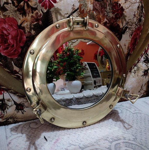 Nautical porthole mirror - nautical, porthole,