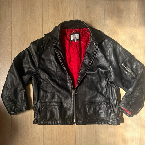 Armani junior black - black, leather
