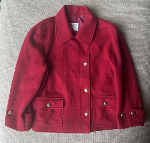 Chanel red jacket - red,
