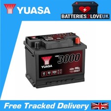 Yuasa YBX3027 SMF Battery - 12V 62Ah 550CCA - 3Yr Warranty