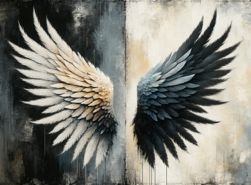 Banksy style angel wings - banksy,
