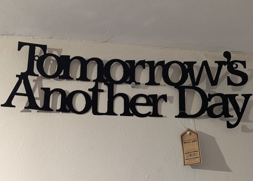 Metal wall art tomorrow - metal,