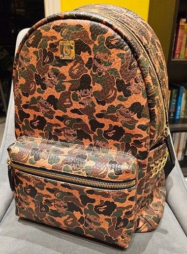 Mcm bape stark backpack - x,