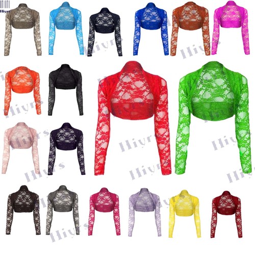 Womens lace shrug cropped - shrug,