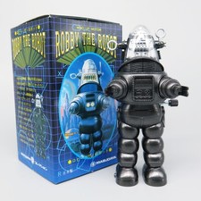 ROBBY THE ROBOT Masudaya Japan 1997 Vintage Wind Up Toy w/ Box 11cm Tall