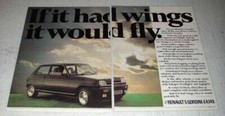 1979 Renault 5 Gordini Ad - If Had Wings It Would Fly