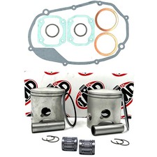 Yamaha RD350 RD350LC RZ350 (4L0) Piston Kits (2) Bearings (2) Gasket (1) 64.75mm