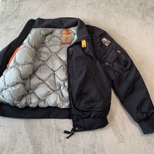 Parajumper Jacket Mens Large Black Down Puffer Bomber Masterlight Series Flight