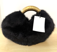 ZARA FAUX FUR HANDBAG WITH