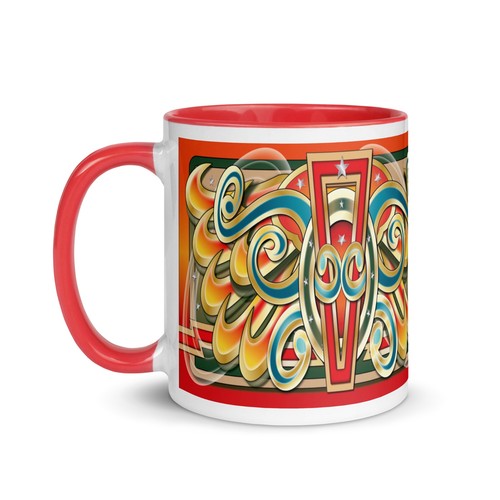 New fairground artwork mug - artwork,