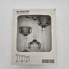 IKEA Blomster 3 Piece Candle Holder Set Clear Glass Amsell Berlin 901.674.39 